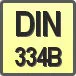 Piktogram - Typ DIN: DIN 334B